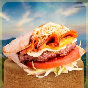 Arepa hamburguesa especial